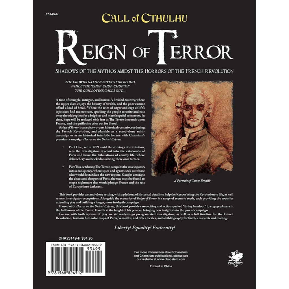 Call of Cthulhu RPG: Reign of Terror