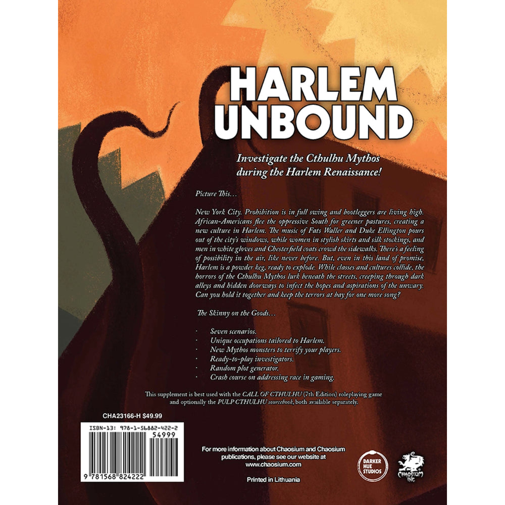 Call of Cthulhu RPG: Harlem Unbound
