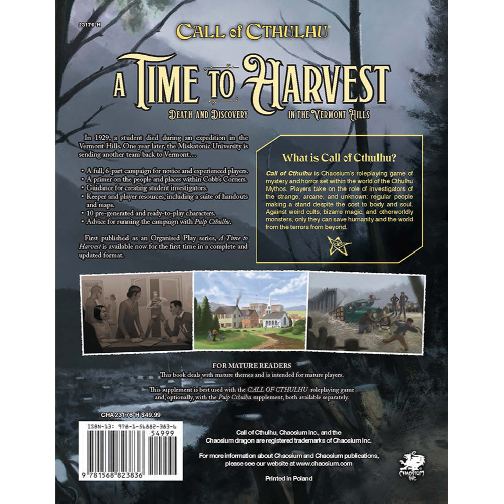 Call of Cthulhu RPG: A Time To Harvest