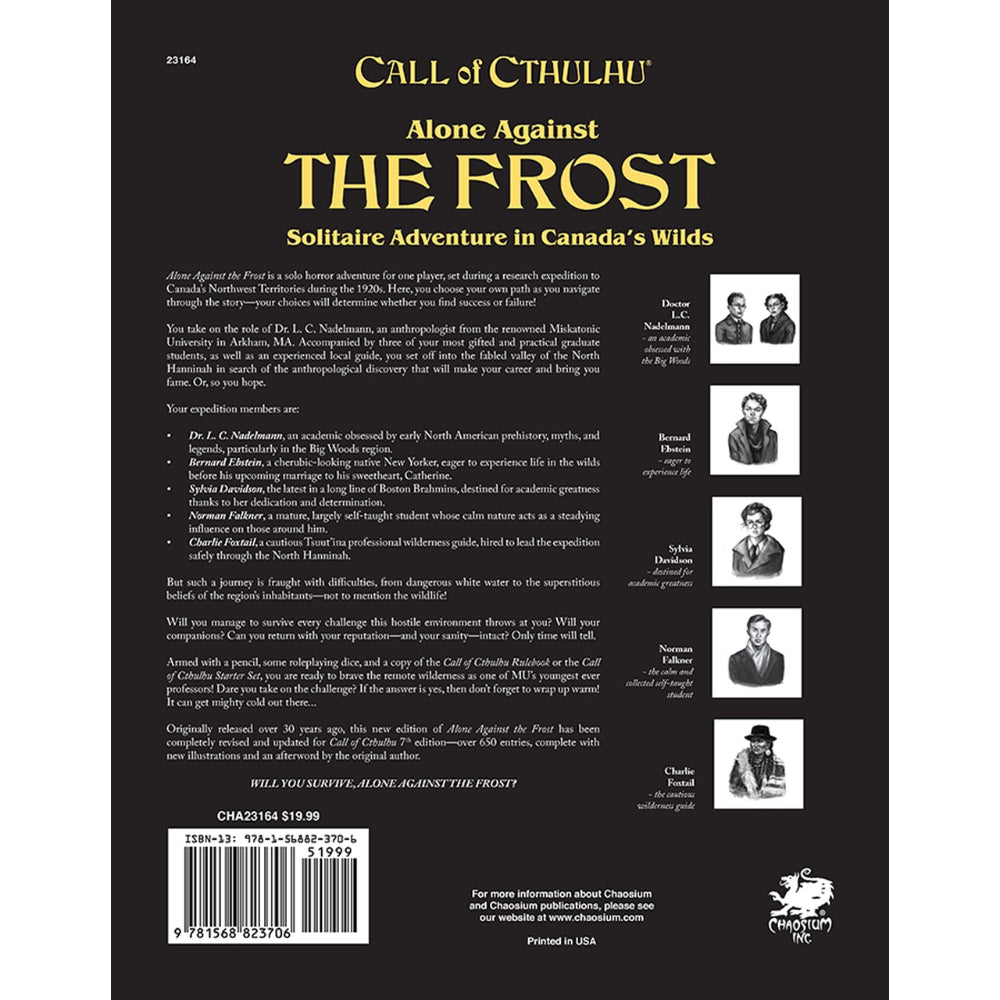 Call of Cthulhu RPG: Alone Against the Frost