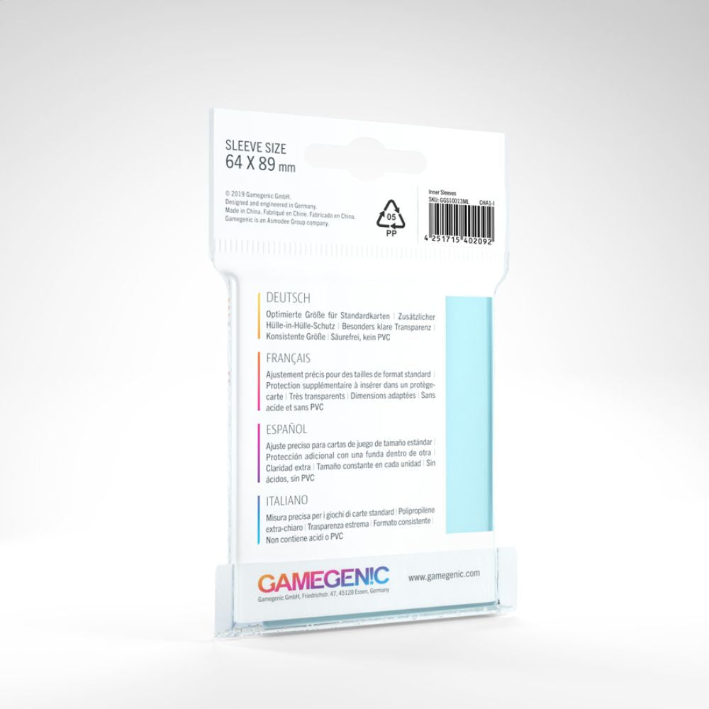 GameGenic - Inner Sleeves: 64mm x 89mm (100)