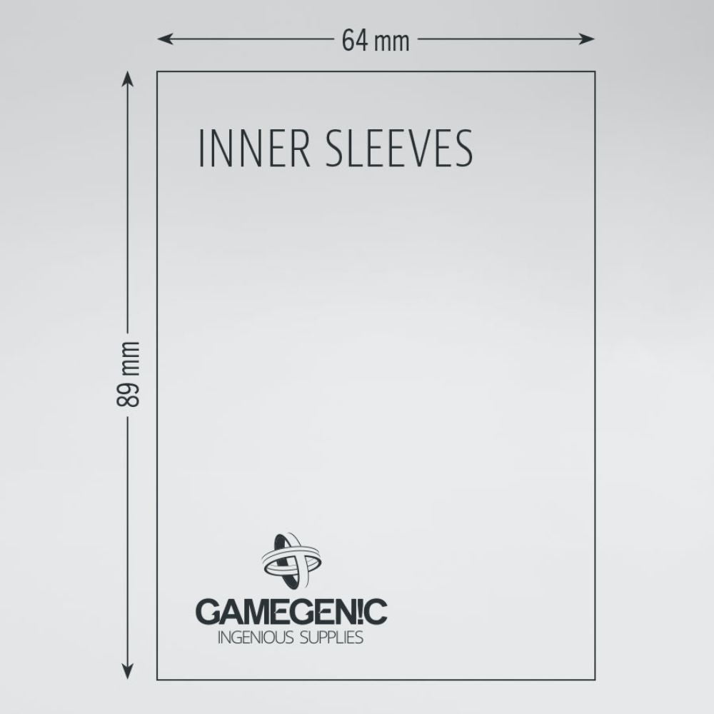 GameGenic - Inner Sleeves: 64mm x 89mm (100)