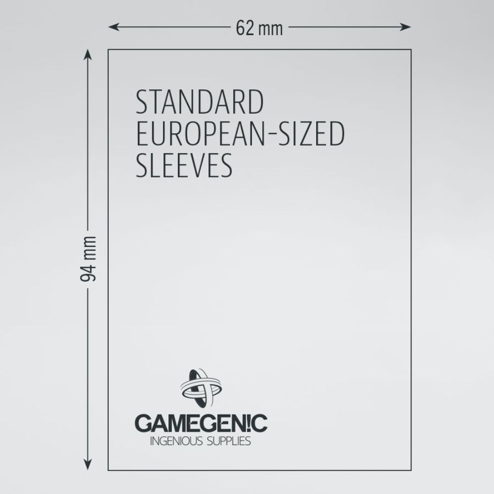 GameGenic - Matte Board Game Sleeves: Standard European (62mm x 94mm)