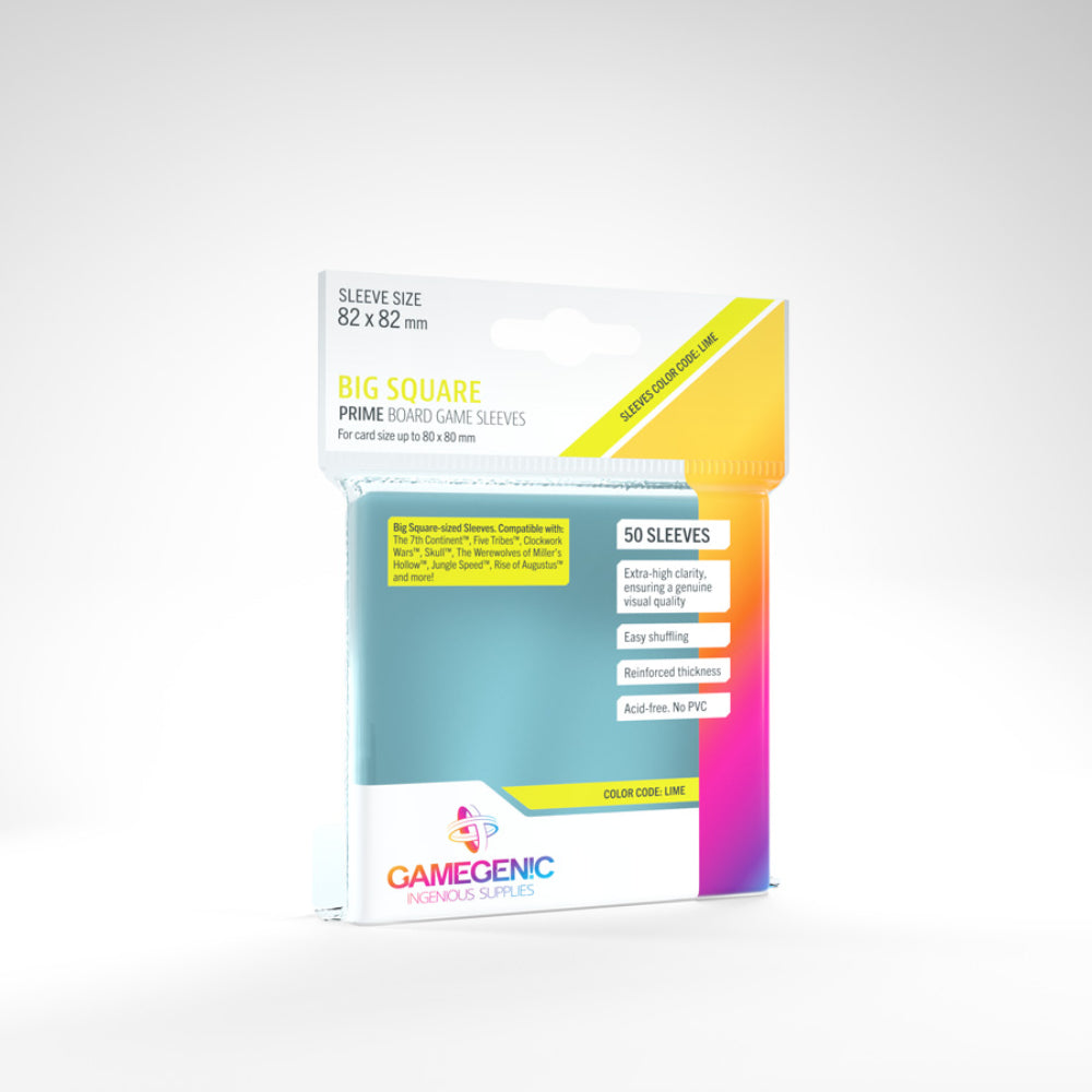 GameGenic - Prime Board Game Sleeves: Big Square (82mm x 82mm)