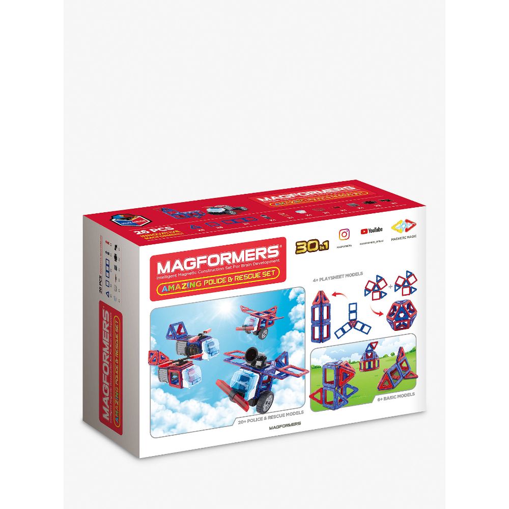 Magformers Amazing Police & Rescue Set