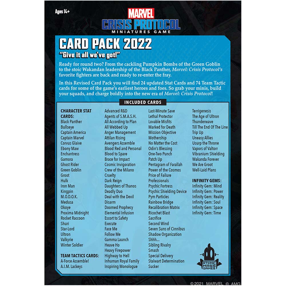 Marvel Crisis Protocol - Card Pack 2022