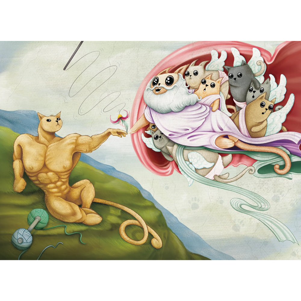 Exploding Kittens Puzzle - The Creation of Cat (1000pc)