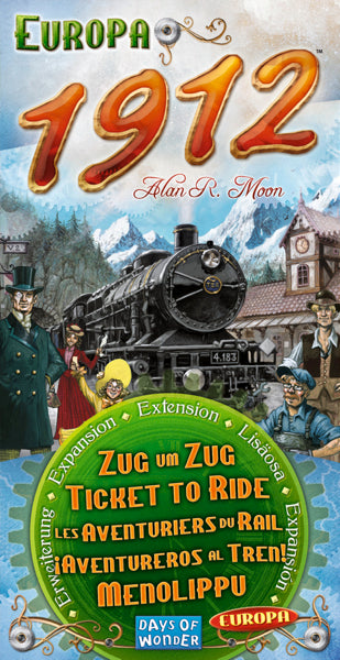 Ticket to Ride expansion: Europa 1912