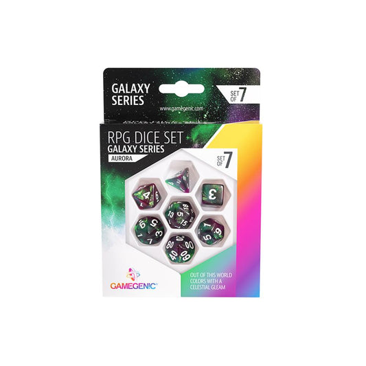 GameGenic - RPG Dice Set - Galaxy Series - Aurora
