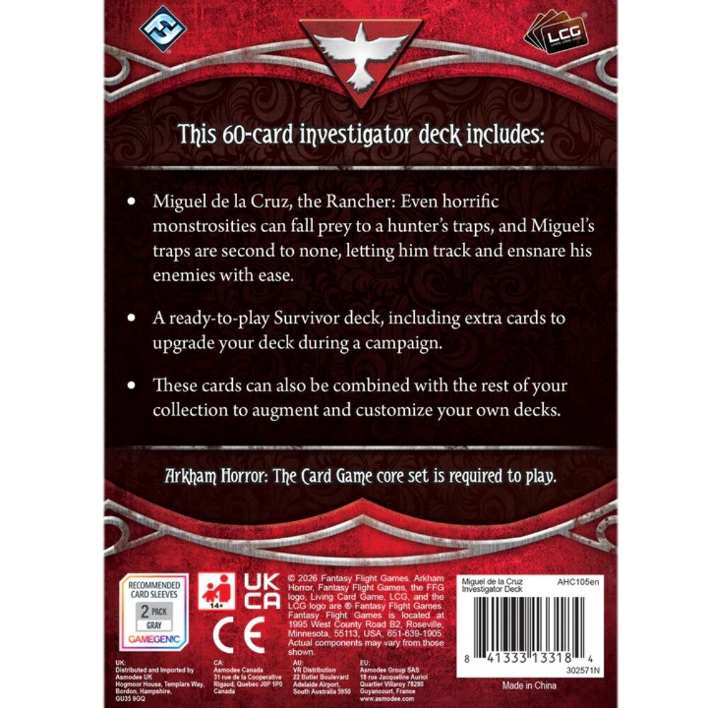 Arkham Horror LCG - Miguel de la Cruz Investigator Deck