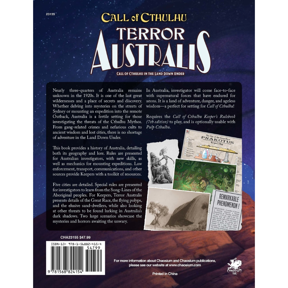 Call of Cthulhu RPG: Terror Australis