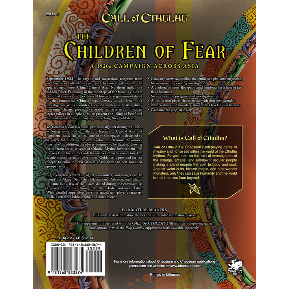 Call of Cthulhu RPG: The Children of Fear