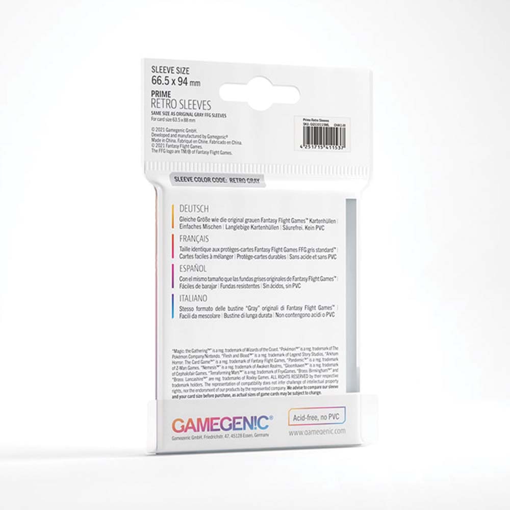 GameGenic - Prime Board Game Sleeves: Retro (66.5mm x 94mm)