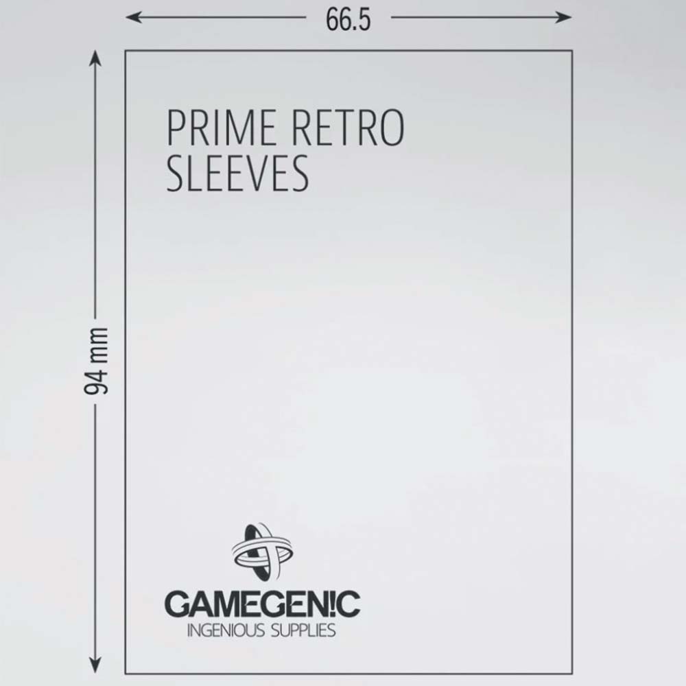 GameGenic - Prime Board Game Sleeves: Retro (66.5mm x 94mm)