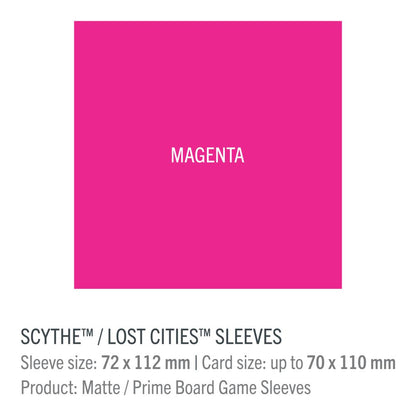GameGenic - Prime Board Game Sleeves: Scythe (72mm x 112mm)