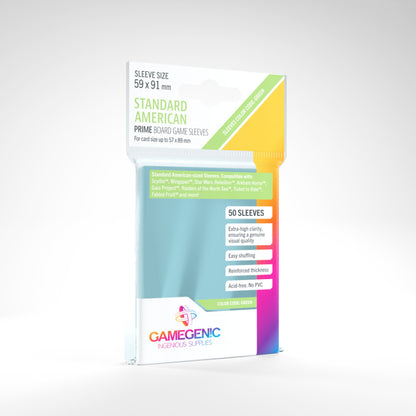 GameGenic - Prime Board Game Sleeves: Standard American (59mm x 91mm)