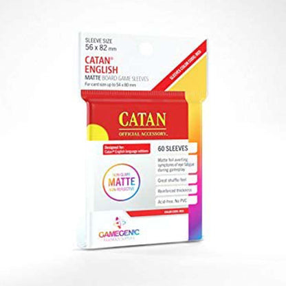 GameGenic - Matte Board Game Sleeves: Catan (56mm x 82mm)