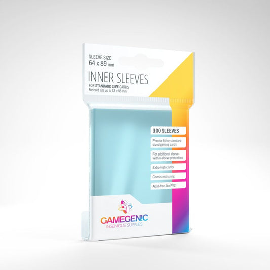 GameGenic - Inner Sleeves: 64mm x 89mm (100)