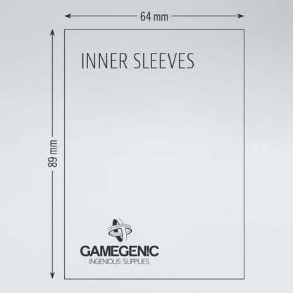 GameGenic - Inner Sleeves: 64mm x 89mm (100)