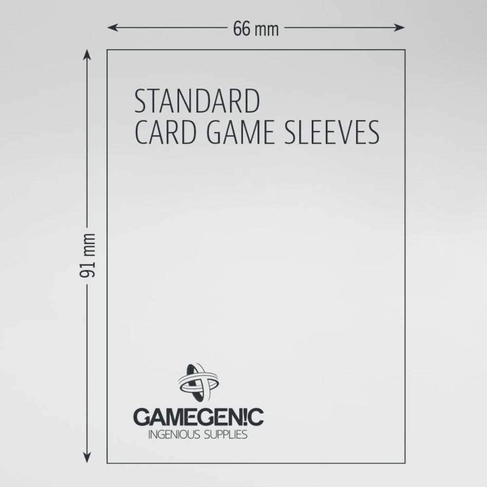 GameGenic - Matte Board Game Sleeves: Standard Card Game (66mm x 91mm)