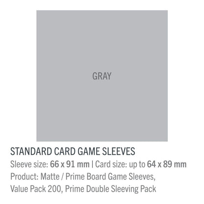 GameGenic - Matte Board Game Sleeves: Standard Card Game (66mm x 91mm)