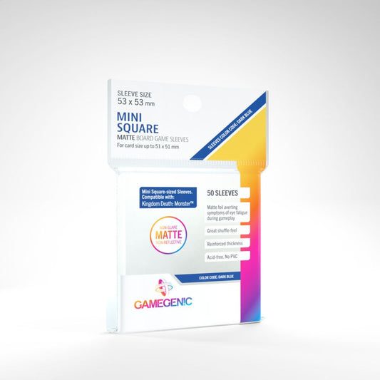 GameGenic - Matte Board Game Sleeves: Mini Square (53mm x 53mm)