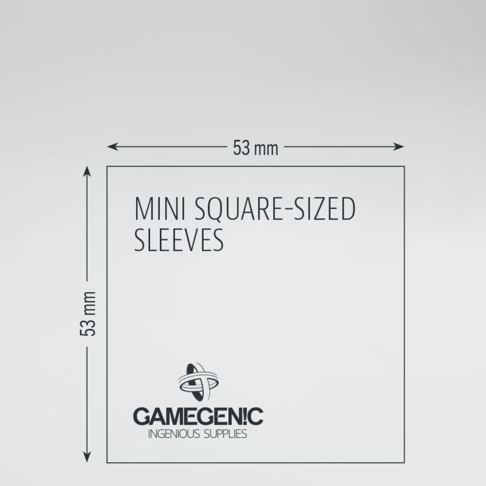 GameGenic - Matte Board Game Sleeves: Mini Square (53mm x 53mm)