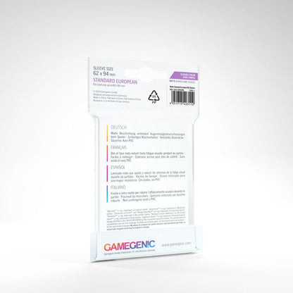 GameGenic - Matte Board Game Sleeves: Standard European (62mm x 94mm)