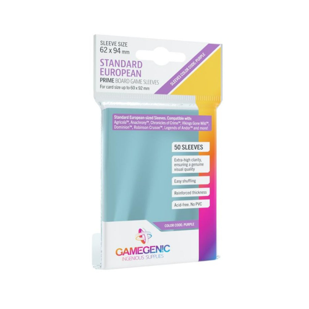 GameGenic - Prime Board Game Sleeves: Standard European (62mm x 94mm)
