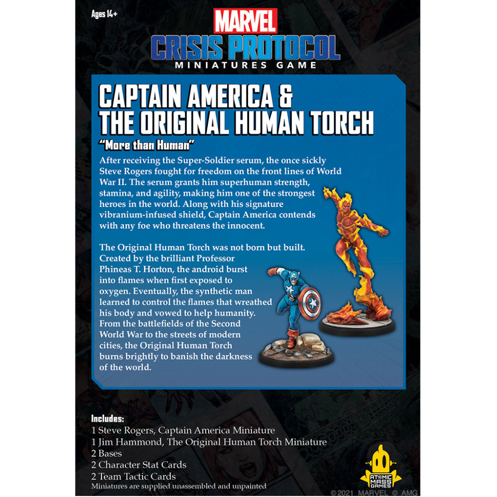 Marvel Crisis Protocol - Captain America & Human Torch