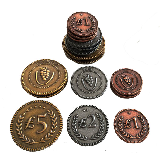 Viticulture Metal Lira Coins