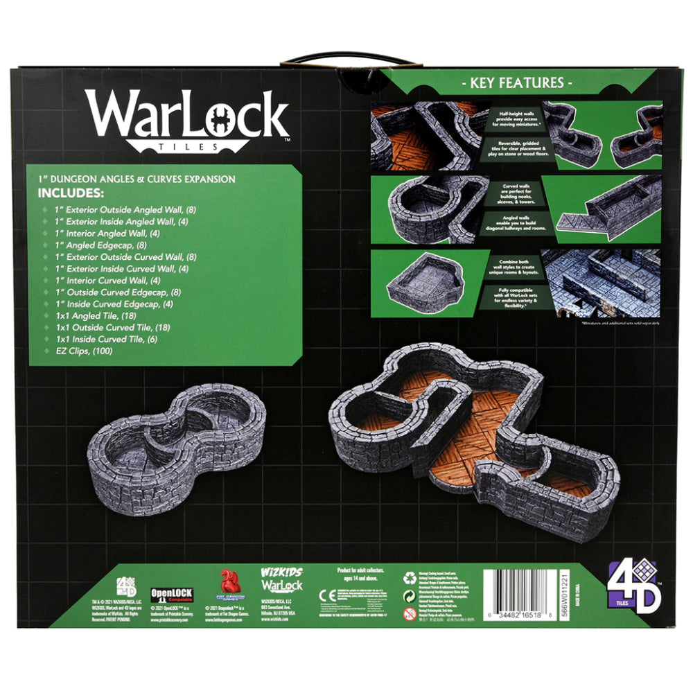 WarLock Tiles: Expansion Pack - Dungeon Angles & Curves